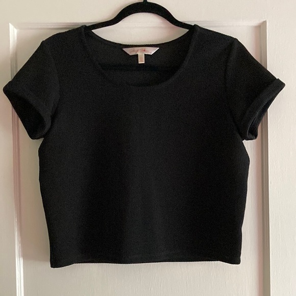 Marilyn Monroe black polyester and spandex crop top size Small - Picture 1 of 2